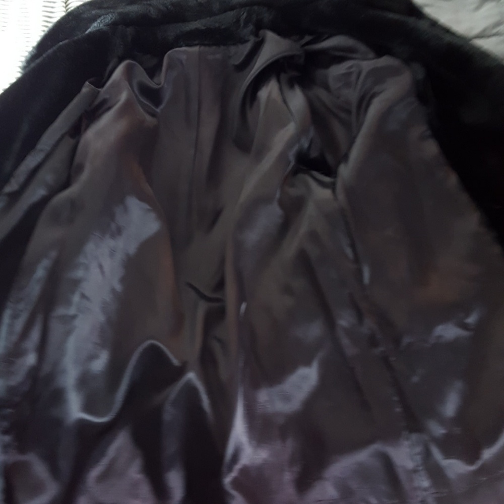 HELD Vintage 60's Susan Lynn Black Faux Fur Coat - Picture 5 of 7